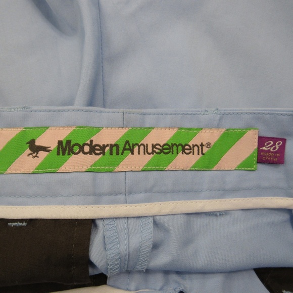 NWOT Modern Amusement Blue Straight Leg Pants - Picture 6 of 8